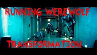 werewolf transformation - hall attack scene - Underworld Awakening 2012