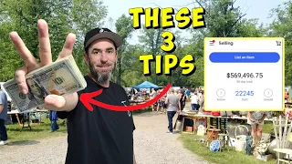 I Made MILLIONS Flipping Flea Market Items With These 3 Tips