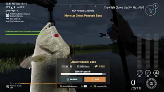 Ghost Peacock Bass Monster Fish-How And Where To Catch It At Blue Crab Island Fishing Planet