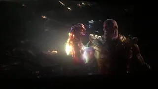 Avengers endgame Thanos fight scene (German) (Iron man's death) Kinoaufnahme