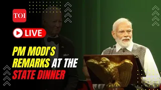 LIVE FROM US: PM Modi's remarks at the State Dinner hosted by US President Biden