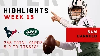 Sam Darnold Highlights vs. Texans