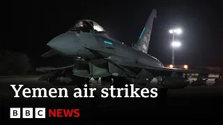 Yemen: US and UK launch strikes on Iran-backed Houthi targets | BBC News