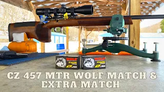 CZ 457 MTR .22LR- Bolt Action Target Rifle Testing with Wolf Match & Wolf Extra Match@50yrd GIVEAWAY