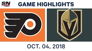 NHL Highlights | Flyers vs. Golden Knights - Oct. 4, 2018