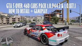 GTA 5 460 CARS PhotoRealistic PACK HOW TO INSTALL + GAMEPLAY