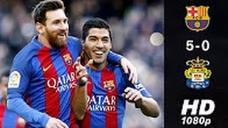 Barcelona vs Las Palmas 5-0 All Goals 14-01-2017 HD