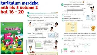 Matematika kelas 5 volume 2 halaman 16,17,18,19,20 kurikulum merdeka