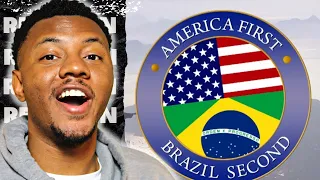 AMERICAN REACTS To America first, Brazil second!