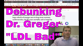 Debunking Dr. Greger "Cholesterol = Bad"