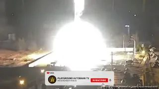 Ukrainian war- Fire at nuclear power station Saporischschja #shorts