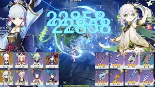 New 3.7 Abyss - F2P Ayaka Freeze & Nahida National Destroy Spiral Abyss Floor 12 - Genshin Impact