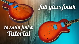 Modding an Epiphone from full gloss to satin finish [POV step-by-step tutorial]
