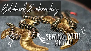 The ULTIMATE Guide to getting started with GOLDWORK EMBROIDERY - Tutorial