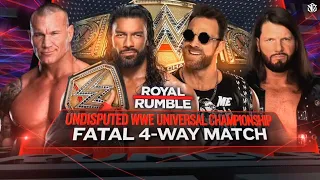 WWE Royal Rumble 2024 Official Match Card HD