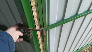 Фиксатор ограничитель упор для  гаражных ворот своими руками. limiter for garage doors