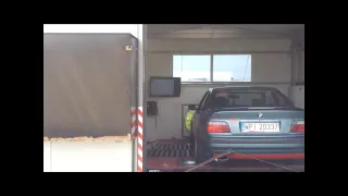 BMW e36 v8 m60b40 dyno sound drift