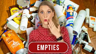 One year of empties - skincare, hair care and makeup I used up in 2022 | Doctor Anne