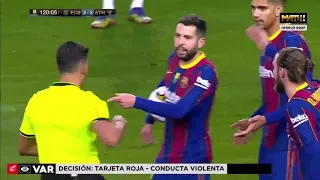 Lionel Messi FIRST RED CARD for Barcelona vs Athletic Bilbao 2-3