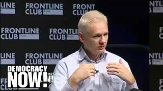 WikiLeaks' Julian Assange & Philosopher Slavoj Zizek In Conversation With Amy Goodman 8 of 9