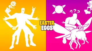 These 10 Fortnite EMOTES Have SECRET Hidden Features..! (Easter Egg Emotes)