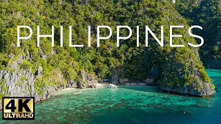 Philippines Amazing Nature Scenery & The Best Relax Music - 4K