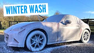 WINTER WASH | MX-5 Clean and Bilt Hamber Double Speed Wax Update (6 Weeks)