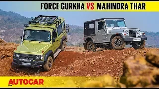 Force Gurkha Explorer vs Mahindra Thar CRDe | Comparison Test | Autocar