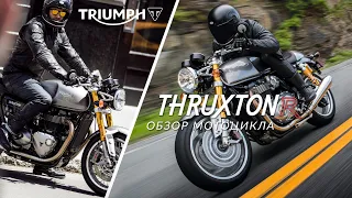 TRIUMPH THRUXTON R: обзор мотоцикла Triumph Thruxton R.