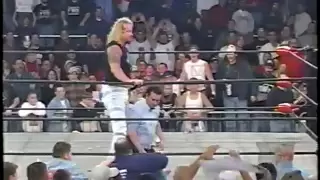 Fan Jumps in Ring, Gets Attacked by Ref - WCW Nitro (HQ)