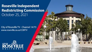 Independent Redistricting Commission of October 25, 2021 - City of Roseville, CA