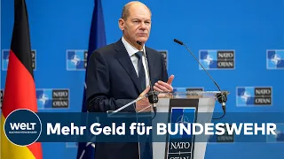 KANZLER OLAF SCHOLZ: NATO kann mit stärkeren deutscher Rüstunganstrengungen rechnen