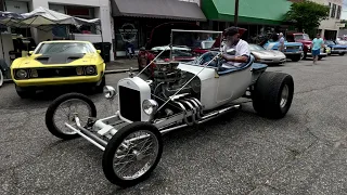 Ford T bucket shaking the city, I love ❤️ to hear the chrome pipes rumble through 🔥 #Ford #classic