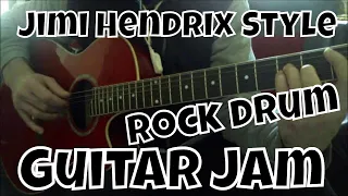 Jimi Hendrix Style Guitar Jam with Rock Drum Track 90 bpm by Xmandre #nasio