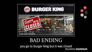 burger king all endings