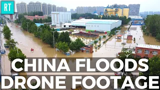 China Floods Drone Video