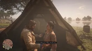 Red Dead Redemption 2 Arthur and Abigail getting close