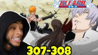 Ichigo vs Aizen & Gins Death! Bleach Ep 307-308 REACTION