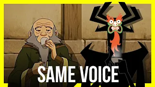 Aku and Uncle Iroh have the same voice so I switched them