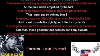 Eminem Lose Yourself (Paroles anglais et traduction francaise)