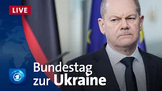 Scholz zu Ukraine und Angriffen aus Russland | Bundestag-Sondersitzung