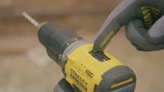 18V STANLEY® FATMAX® V20 Brushless Hammer Drill with 1 x 4.0Ah Lithium-Ion Battery, Kit Box