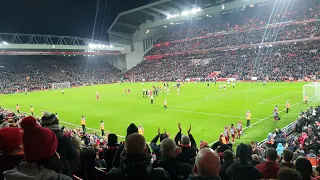 Liverpool fans singing Steven Gerrard song (Liverpool vs Aston villa )