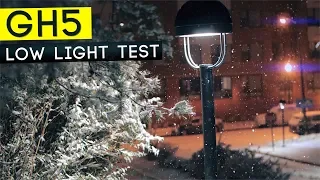 GH5 Low Light Test | Auto focus | Snowy Night Test