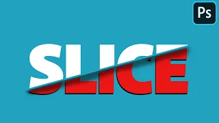 Slice Text  Effect in Photoshop