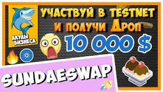 SUNDAESWAP - DEX НА CARDANO | УЧАСТВУЙ В TESTNET И ПОЛУЧИ ДРОП 10 000$ | ИНТСРУКЦИЯ / #ArturProfit