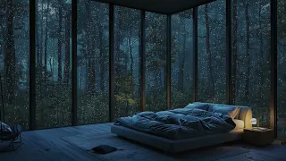 Sleep with Soft Rain Drops & Thunder | Relaxing Sounds for Sleep, Insomnia, Study, PTSD
