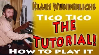 Klaus Wunderlich - Tico Tico - how to play - tutorial