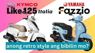 Yamaha Fazzio vs Kymco Like 125 Italia | Side by Side Comparison | Specs & Price | 2023 Philippines