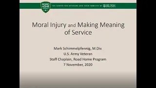 PTSD and Moral Injury